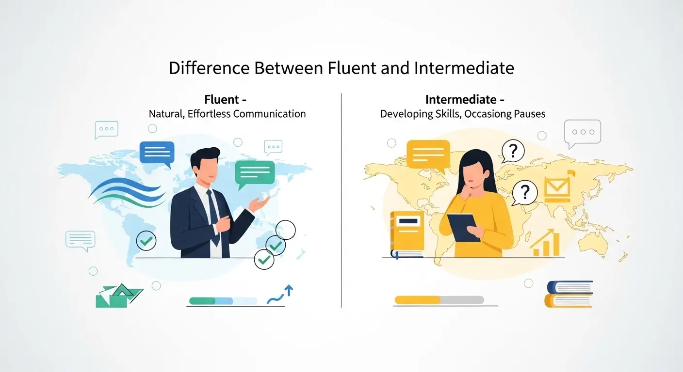 Difference Between Fluent and Intermediate