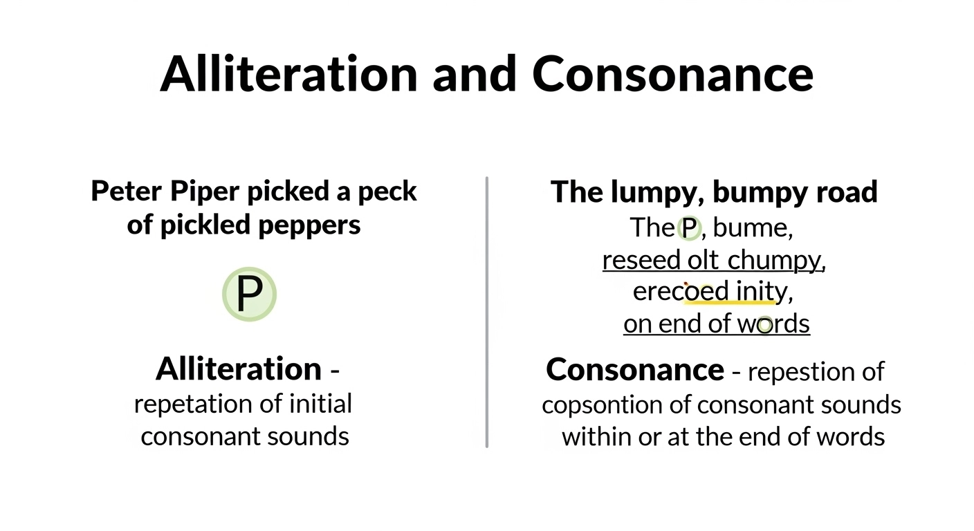Difference Between Alliteration and Consonance