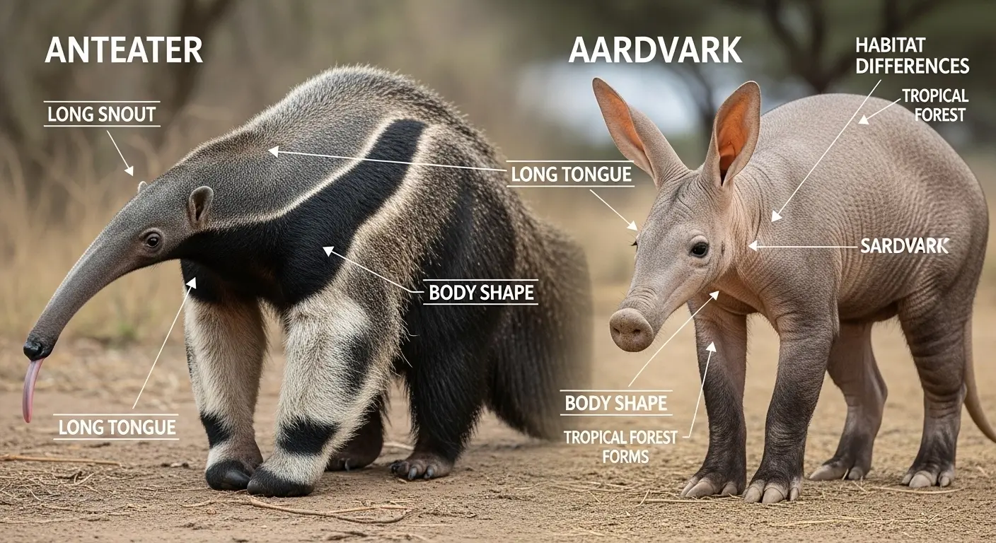 Difference Between Anteater and Aardvark