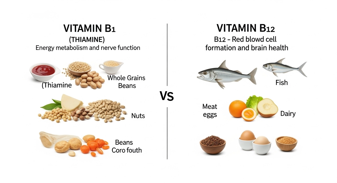 Difference Between B1 and B12