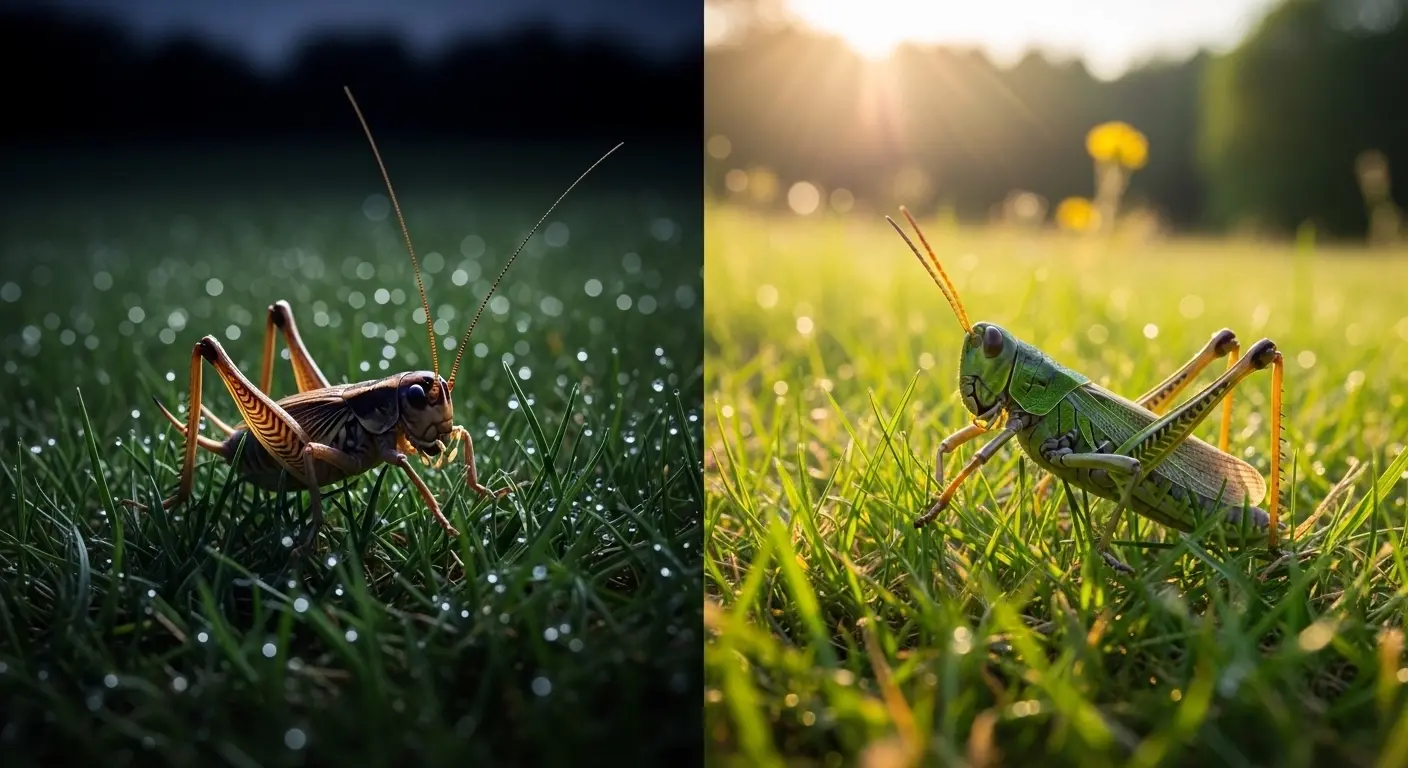 Difference Between Crickets and Grasshoppers