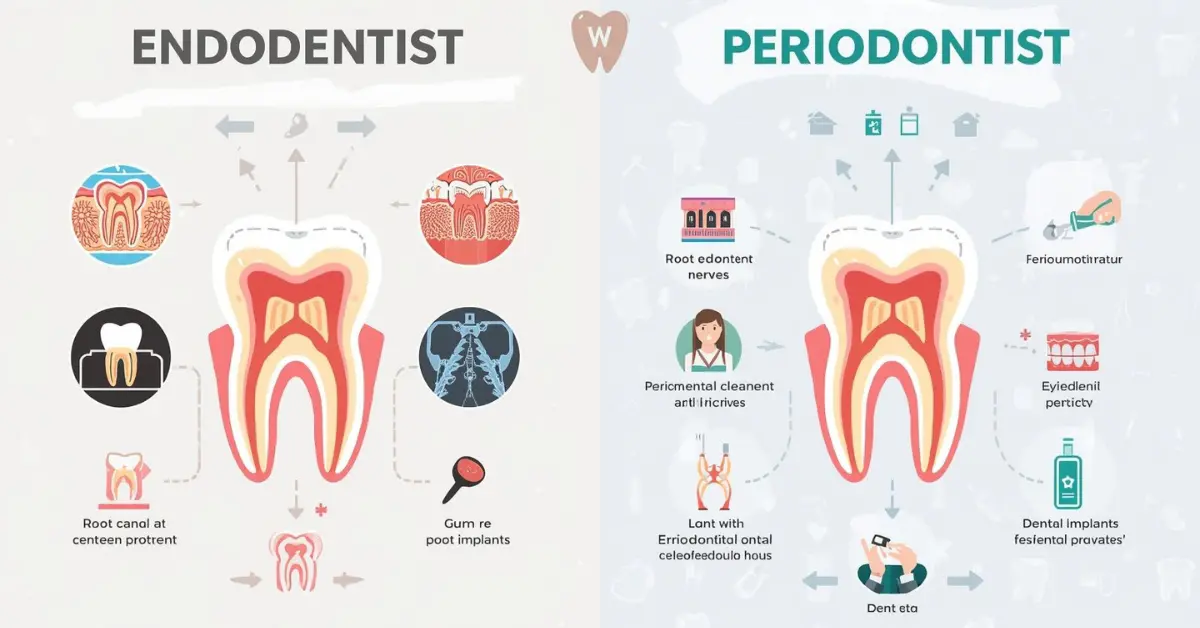 Difference Between Endodontist and Periodontist