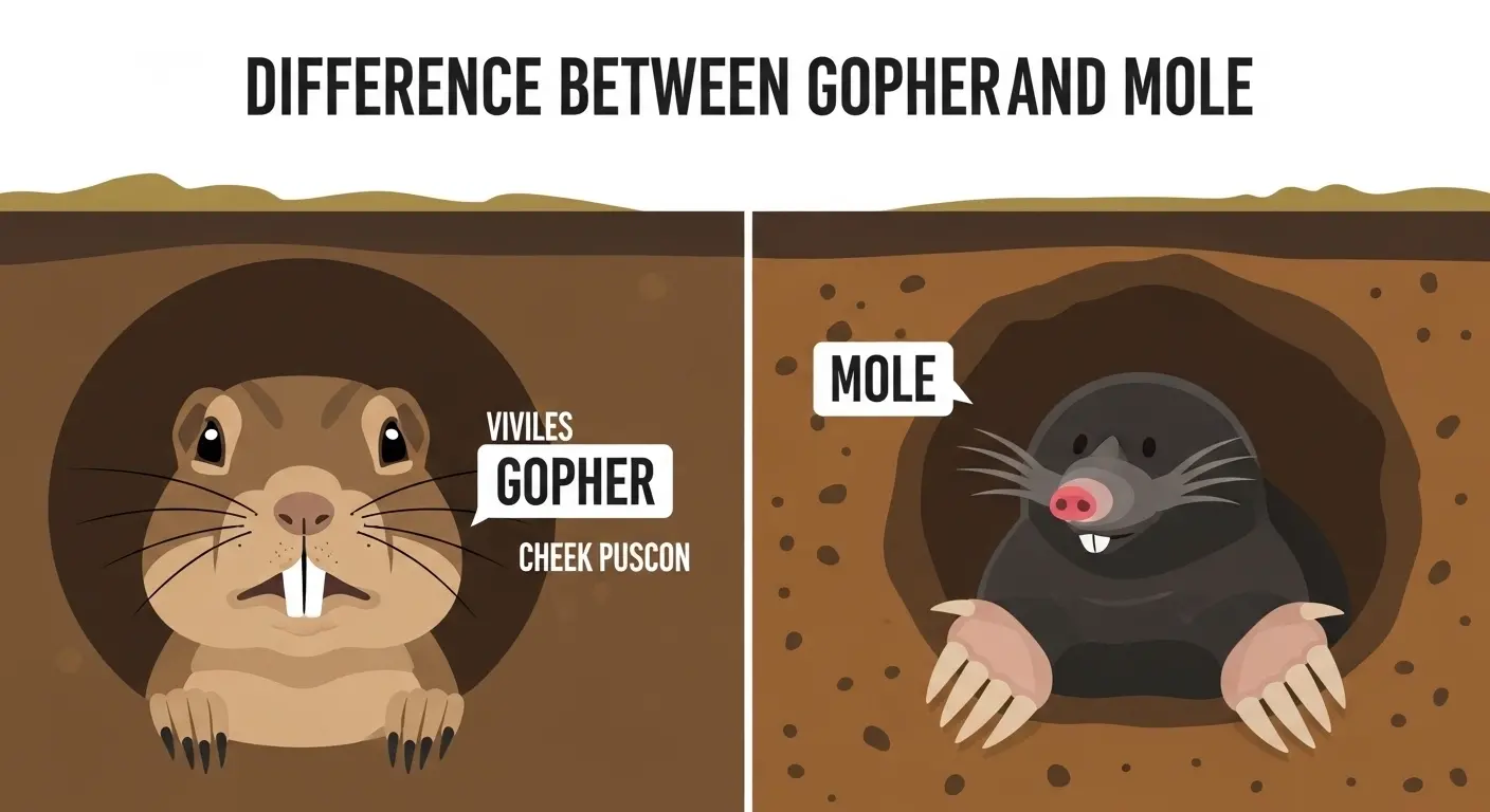 Difference Between Gopher and Mole