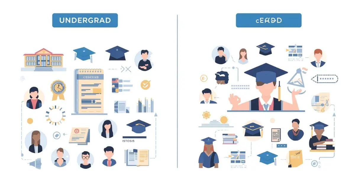 Difference Between Grad and Undergrad