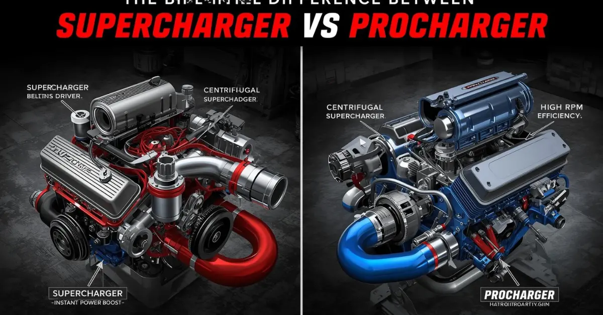 Difference Between Supercharger and Procharger