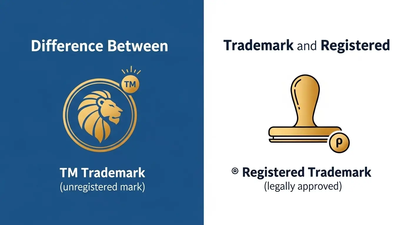 Difference Between Trademark and Registered