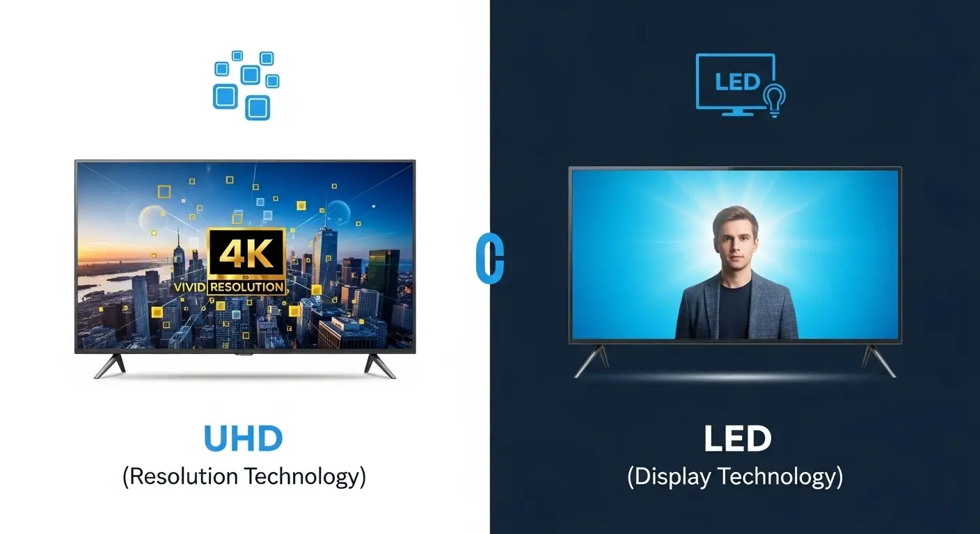 Difference Between UHD and LED
