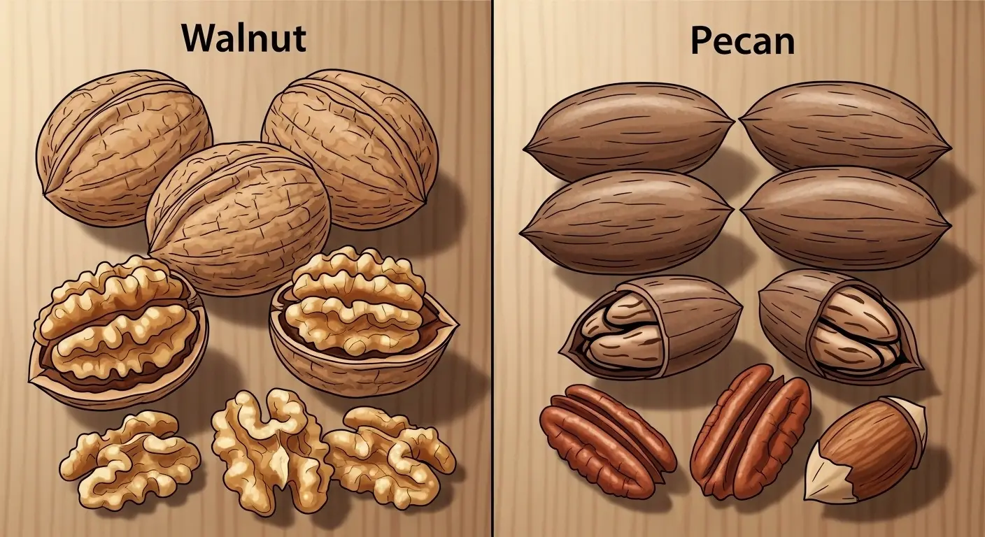 Difference Between Walnut and Pecan