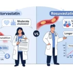 Difference Between Atorvastatin and Rosuvastatin
