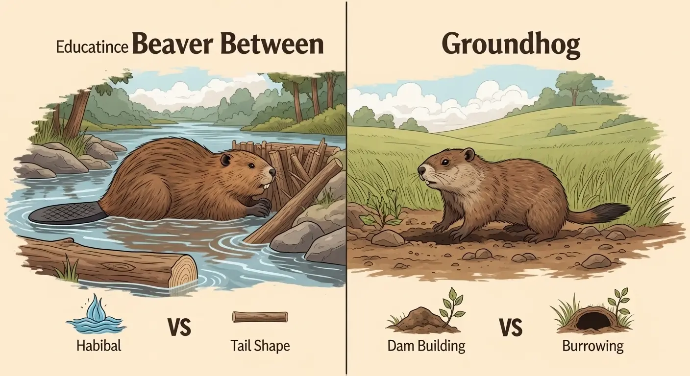 Difference Between Beaver and Groundhog
