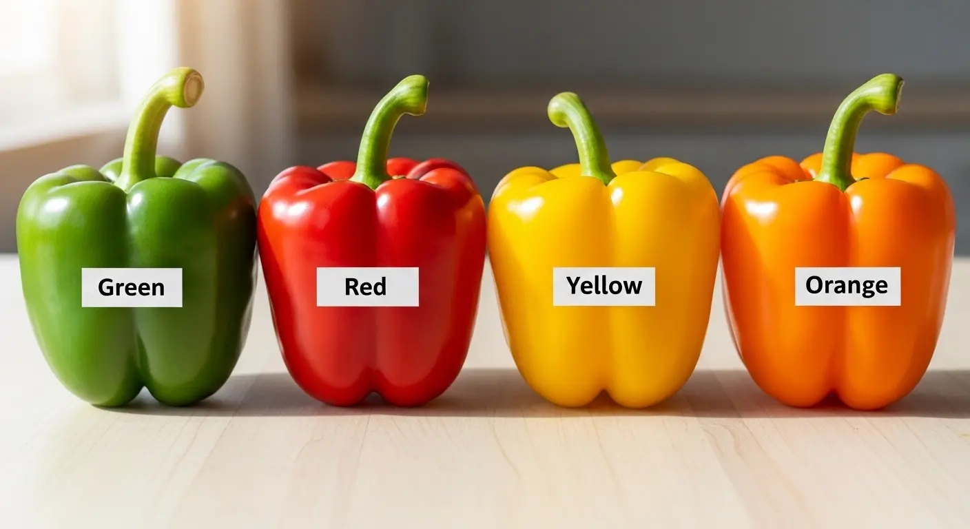 Difference Between Bell Peppers