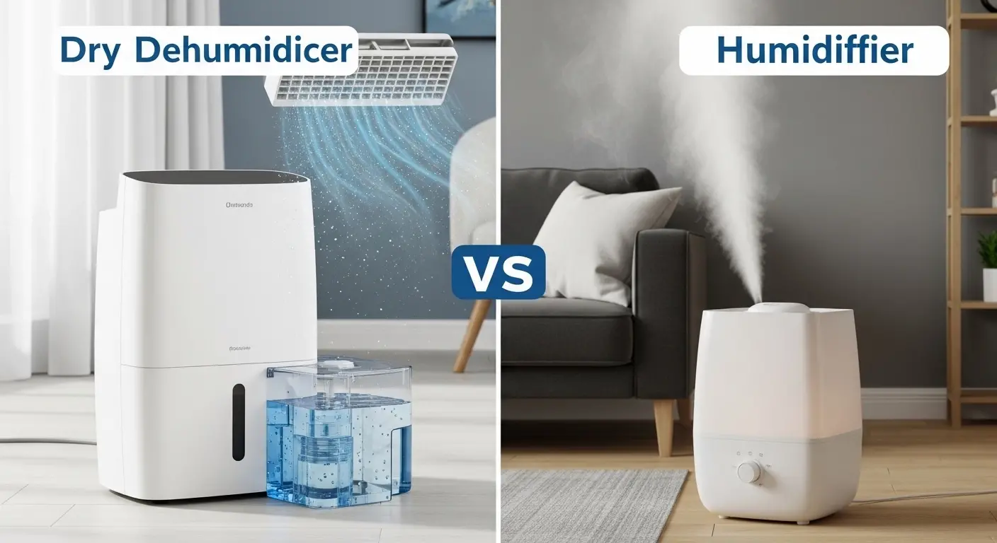 Difference Between Dehumidifier and Humidifier
