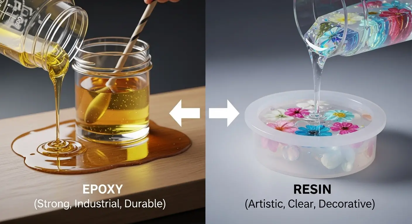 Difference Between Epoxy and Resin