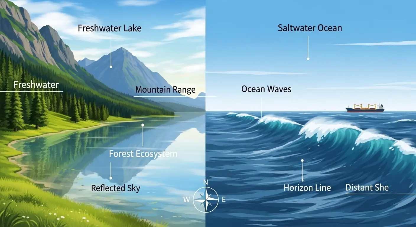 Difference Between Lake and Ocean