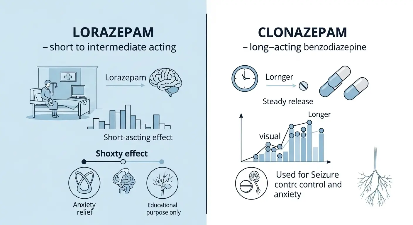 Difference Between Lorazepam and Clonazepam
