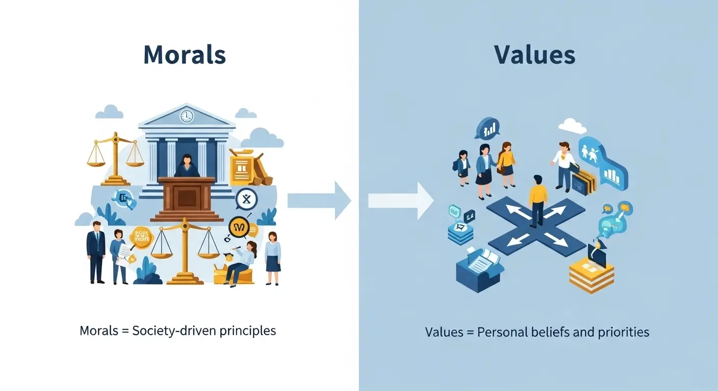 Difference Between Morals and Values