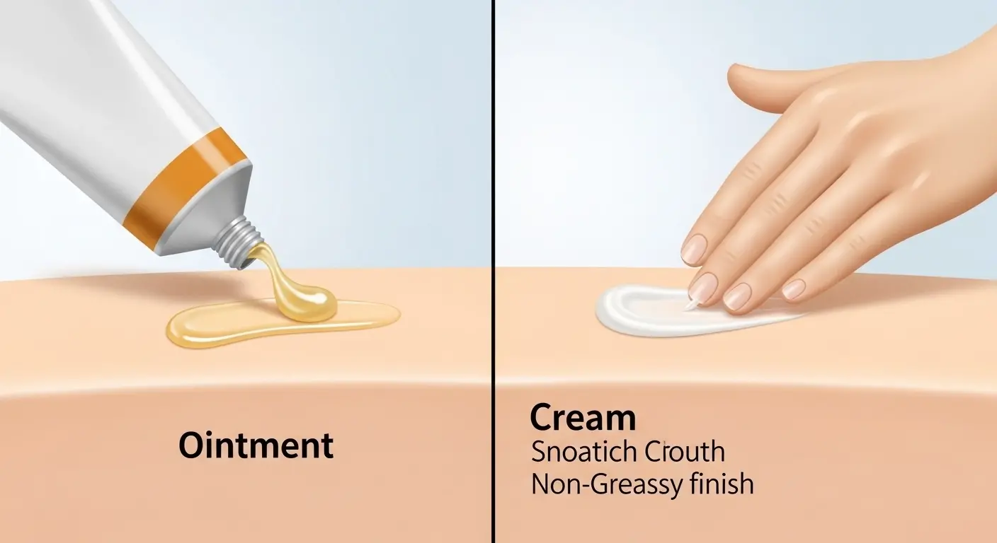 Difference Between Ointment and Cream