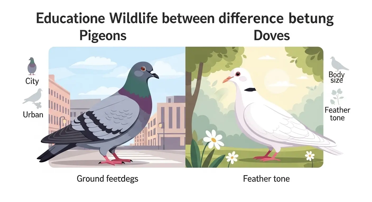 Difference Between Pigeons and Doves
