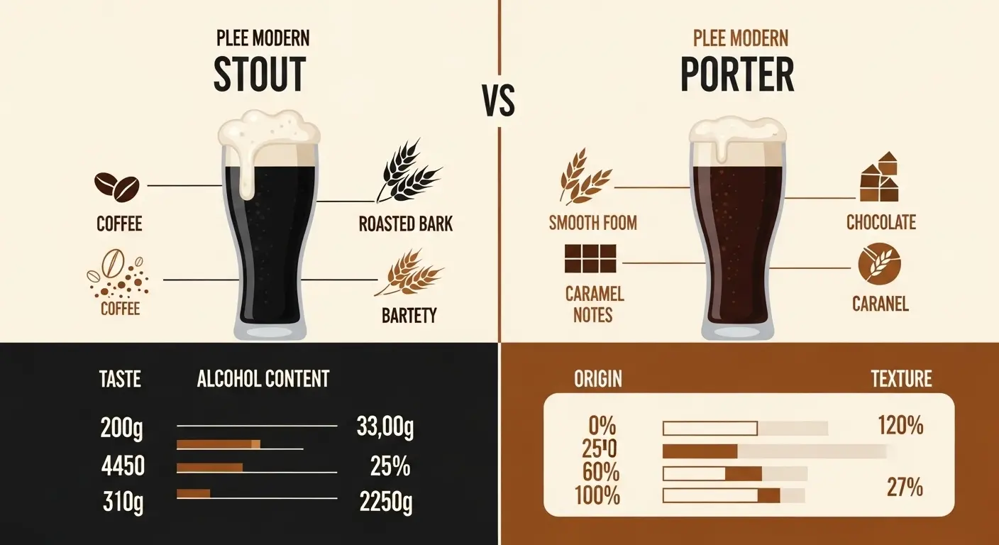 Difference Between Stout and Porter
