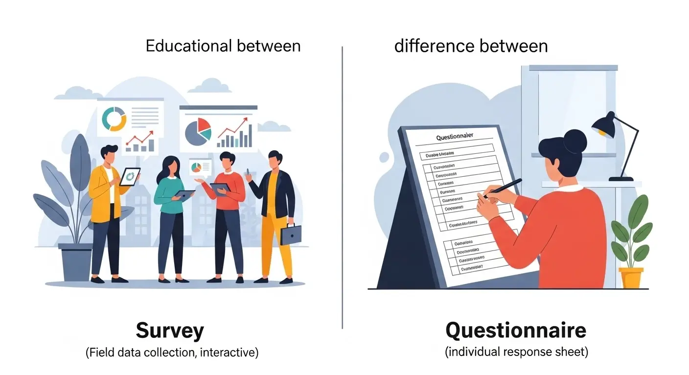 Difference Between Survey and Questionnaire