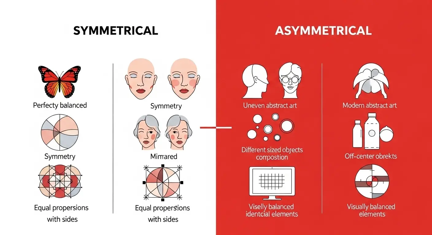 Difference Between Symmetrical and Asymmetrical