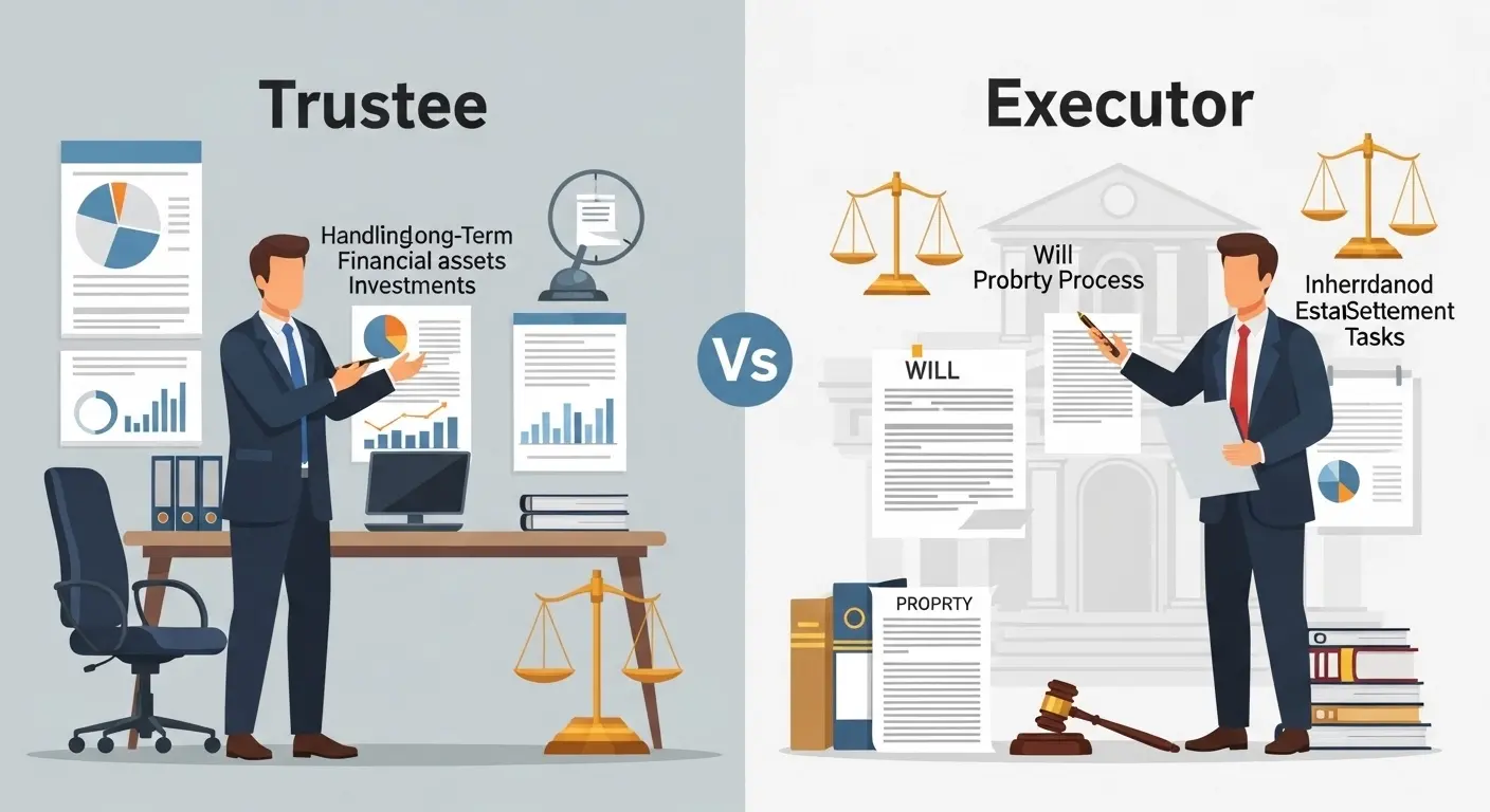 Difference Between Trustee and Executor