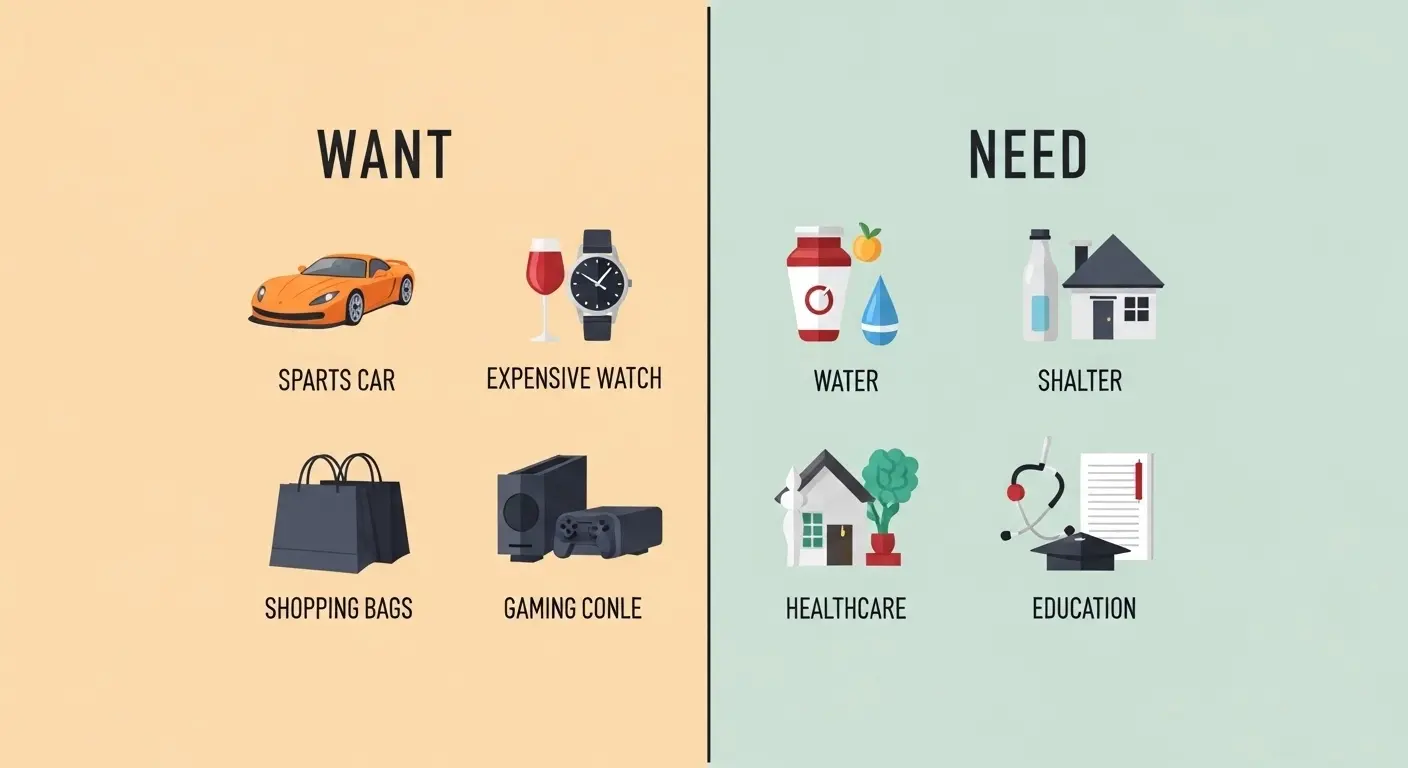 Difference Between Want and Need