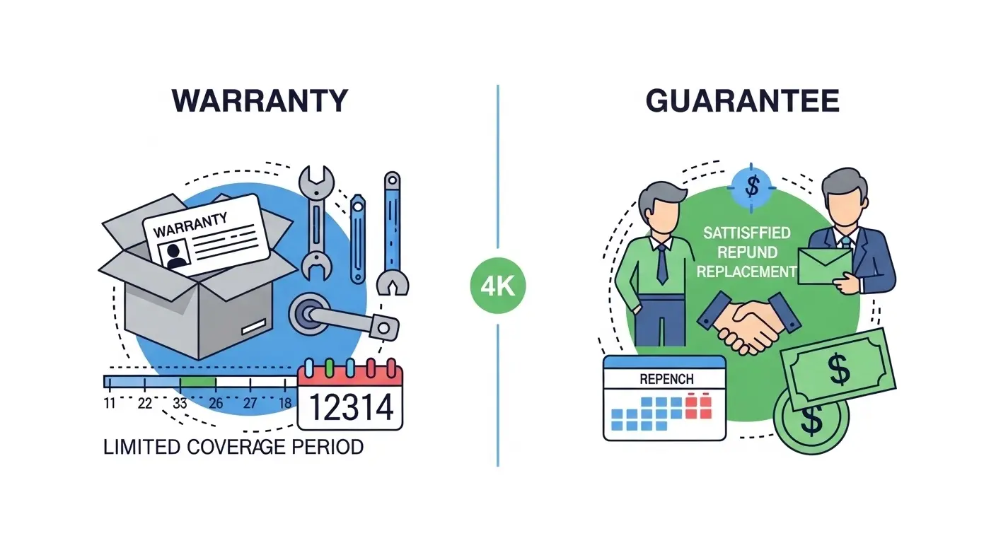 Difference Between Warranty and Guarantee