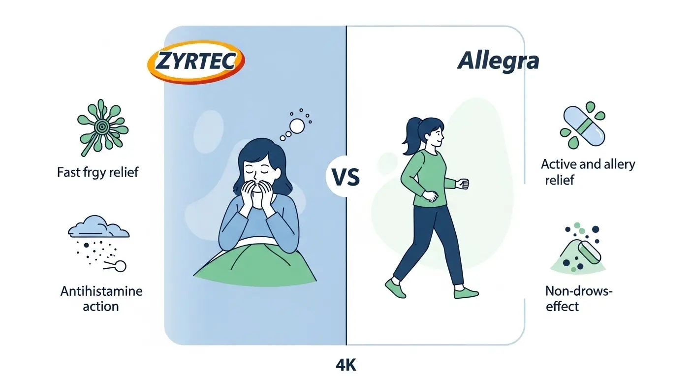 Difference Between Zyrtec and Allegra
