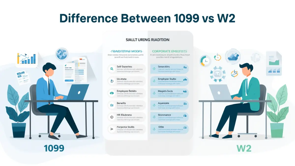 Difference Between 1099 and W2