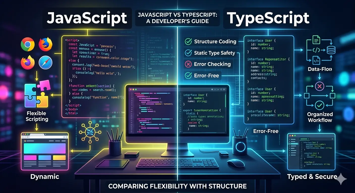 Difference Between TypeScript and JavaScript