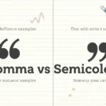 Difference Between Comma and Semicolon