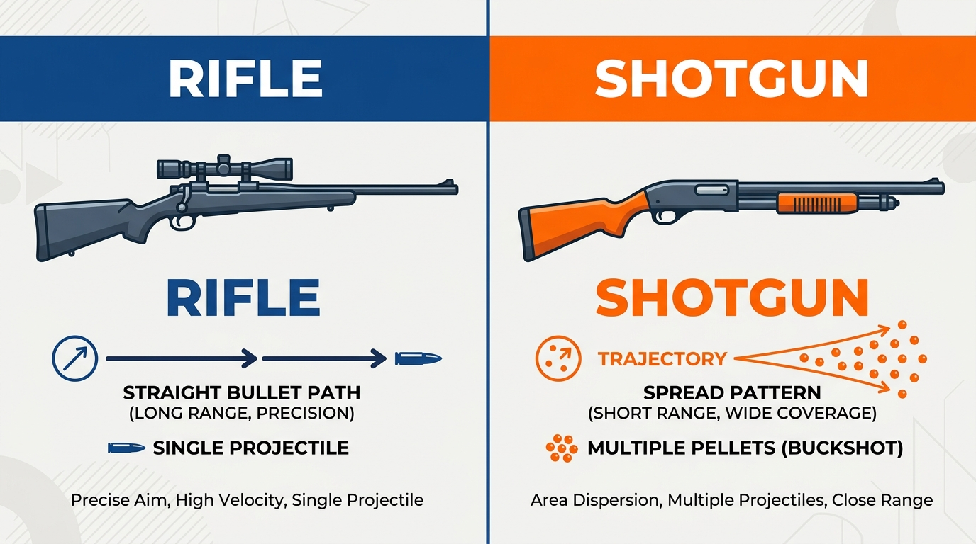 Difference Between Rifle and Shotgun