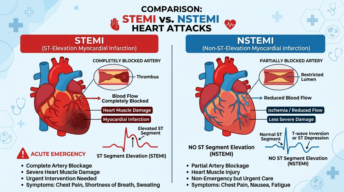 Difference Between STEMI and NSTEMI