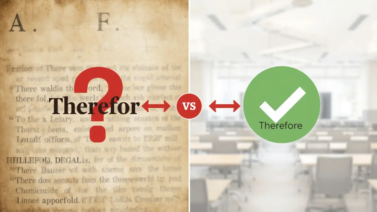 Therefor or Therefore