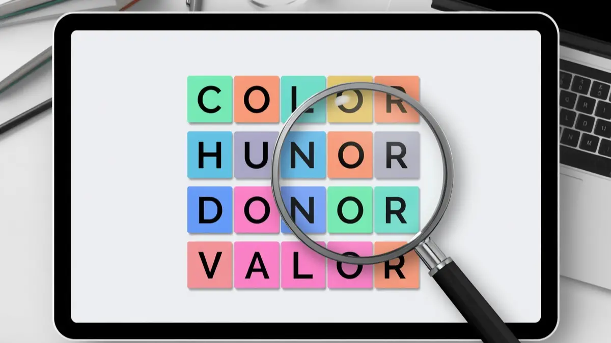 5 Letter Word Ending in OR