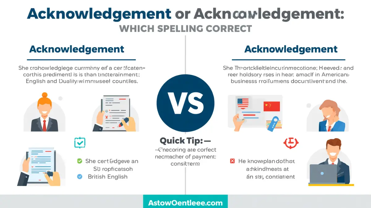 Acknowledgement or Acknowledgment