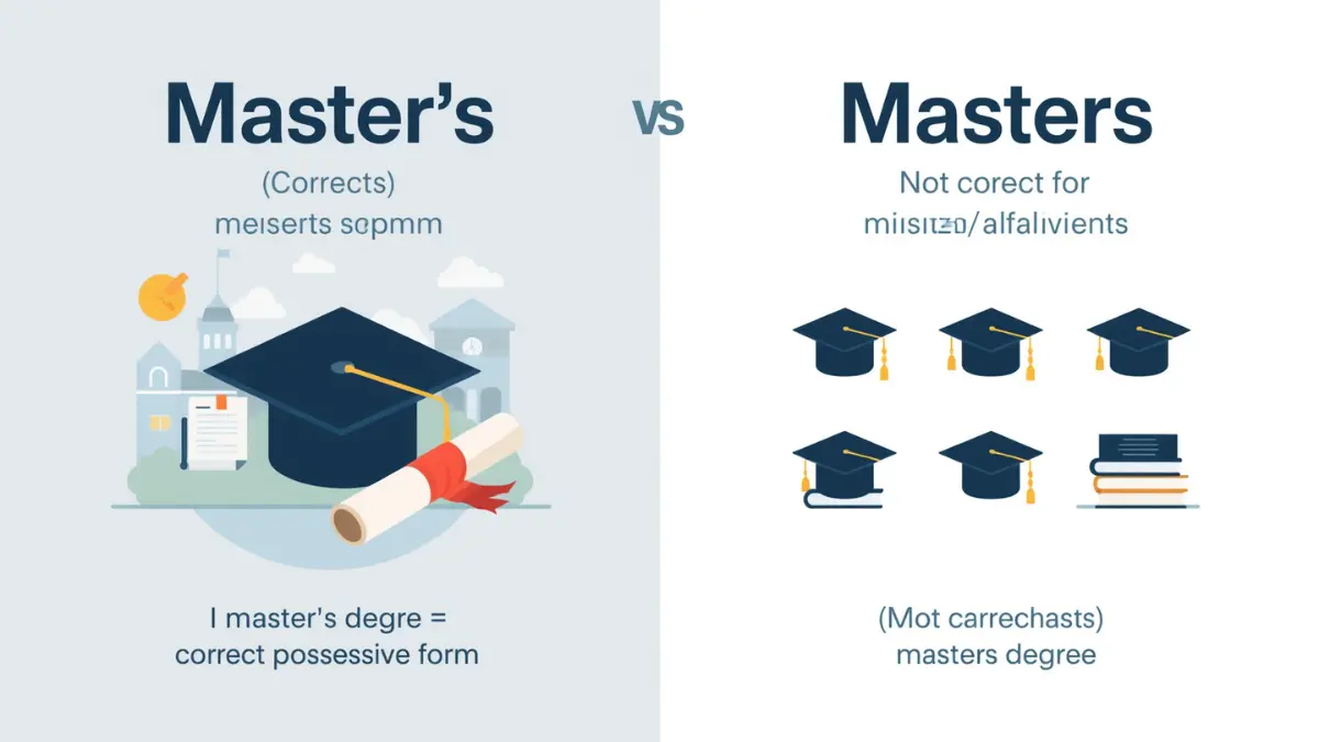 Master’s or Masters