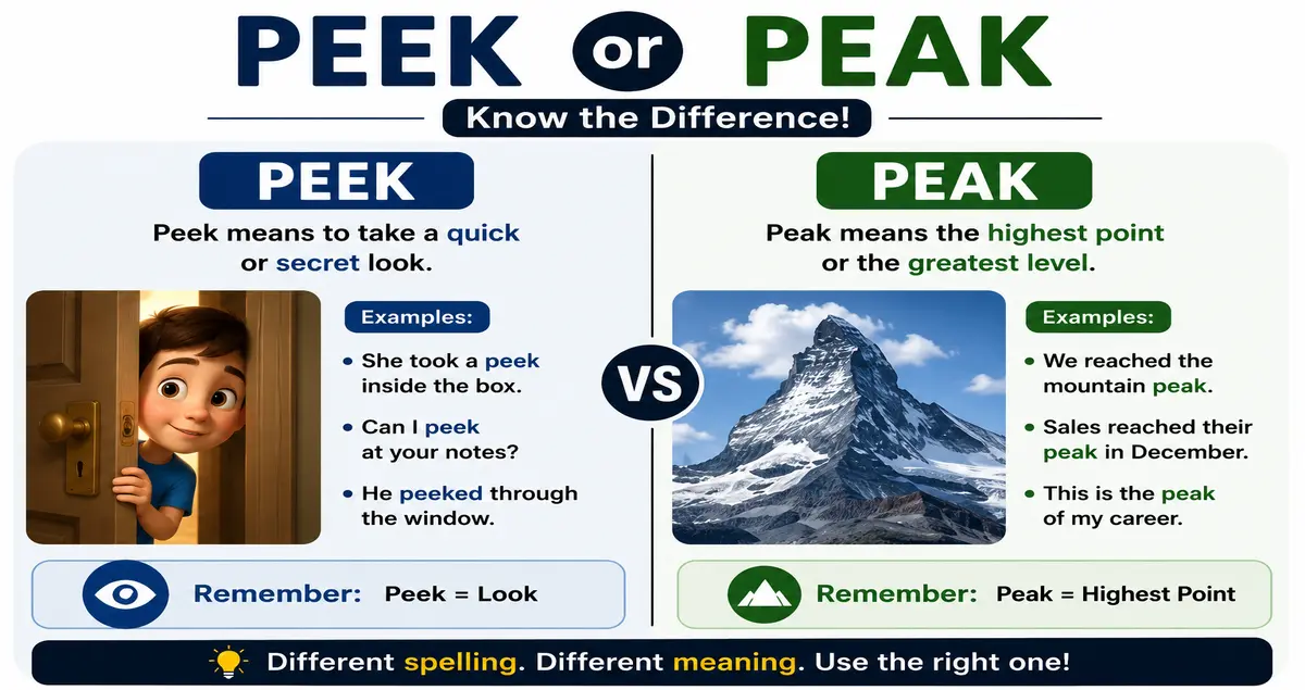 Peek or Peak