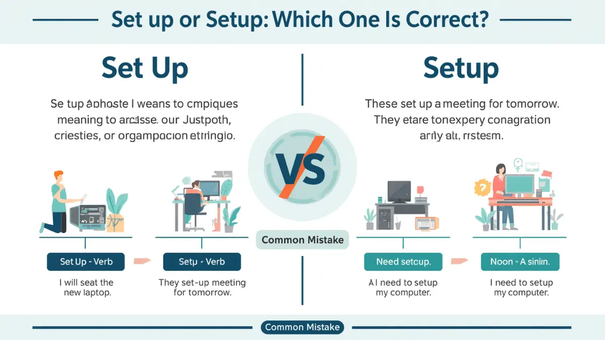 Set Up or Setup