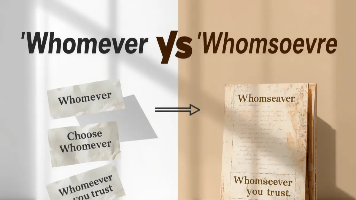 Whomever or Whomsoever